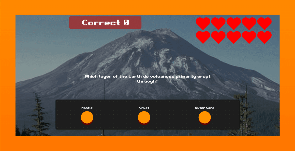 Volcano Trivia App